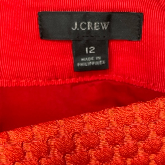 J Crew A-line Pink Orange sunset skirt in matelasse_Size: 12 - Picture 4 of 4